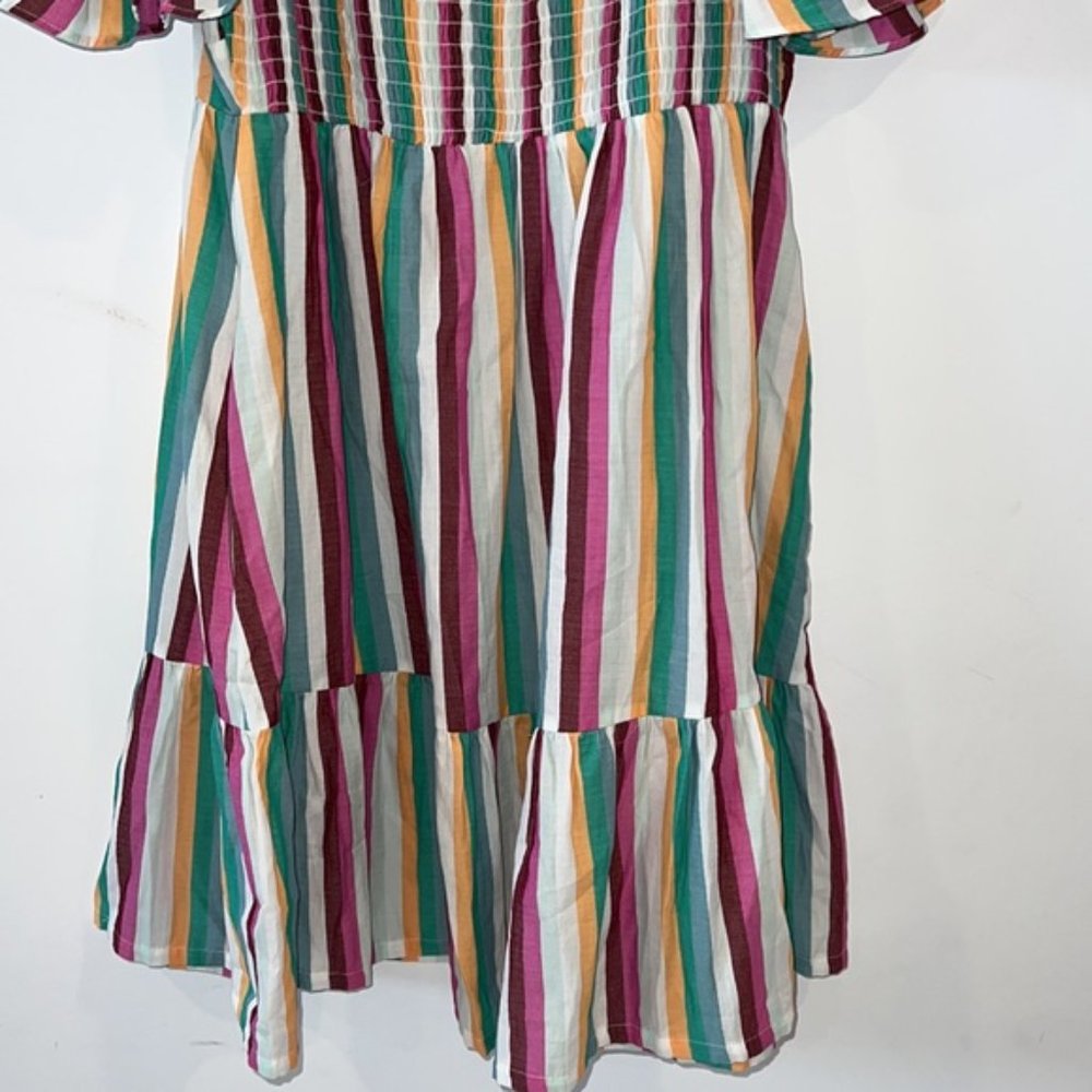 Ava & Viv Colorful Stripes Flutter Sunkissed Tier… - image 6